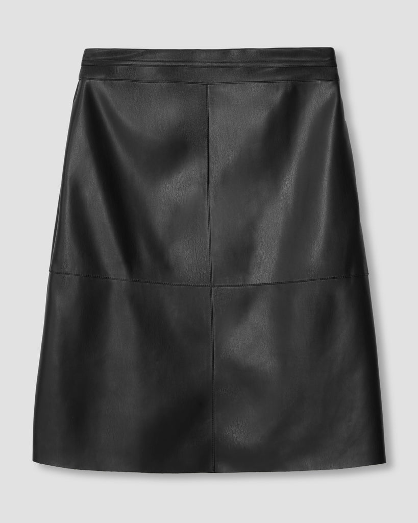 Petite Ribbed Jersey Danube Skirt - Black