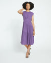 Paloma Tiered Cupro Dress - Potion Purple Image Thumbnmail #3