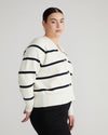 Better-Than-Wool Cardigan - White/Navy Stripe Image Thumbnmail #3