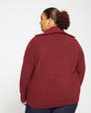 Blanket Half-Zip Sweater - Cabernet Image Thumbnmail #4