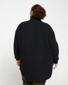 Chevron Blanket Sweater - Black Image Thumbnmail #4