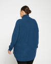 Chevron Blanket Sweater - Storm Image Thumbnmail #4