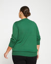 Chloe Crew Neck Sweater - Kelly Green Image Thumbnmail #4