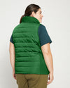 Comfort Panel Sport Puffer Vest - Jardin Image Thumbnmail #4