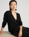 Savvy Fine Knit Cardigan - Black Image Thumbnmail #1