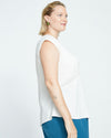 Cooling Stretch Cupro Shell Top - Cream Image Thumbnmail #3