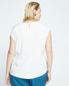 Cooling Stretch Cupro Shell Top - Cream Image Thumbnmail #4