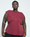 Cooling Stretch Cupro Shell Top - Rioja Image Thumbnmail #3