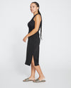 Cooling Stretch Cupro Bias Skirt - Black Image Thumbnmail #3