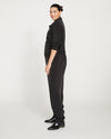 Cooling Stretch Cupro Jumpsuit - Black Image Thumbnmail #6