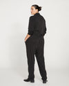 Cooling Stretch Cupro Jumpsuit - Black Image Thumbnmail #7