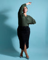 Dakota Denim Skirt - Broken Black Image Thumbnmail #1