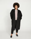 Reversible Double Face Luxe Coat - Black Image Thumbnmail #1