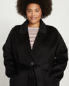 Reversible Double Face Luxe Coat - Black Image Thumbnmail #2