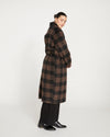 Reversible Double Face Luxe Coat - Earth Plaid Image Thumbnmail #3