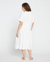 Sunday Garden T-Shirt Dress - White Image Thumbnmail #4