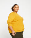 Eco Relaxed Core Sweater - Dried Saffron Image Thumbnmail #3