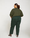 Etta High Rise Straight Leg Jeans 28 Inch - Forest Green Image Thumbnmail #4
