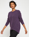 Fuzzy High-Low Sweater - Potion Purple Image Thumbnmail #3