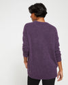 Fuzzy High-Low Sweater - Potion Purple Image Thumbnmail #4