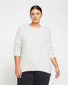 Fuzzy High-Low Sweater - Cloudy Sky Image Thumbnmail #2