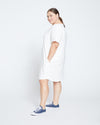 Halie T-Shirt Dress - White Image Thumbnmail #3