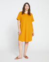 Halie T-Shirt Dress - Dried Saffron Image Thumbnmail #1