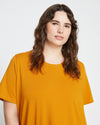 Halie T-Shirt Dress - Dried Saffron Image Thumbnmail #2