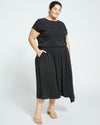 Palma Cupro Skirt - Black Image Thumbnmail #1