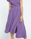 Palma Cupro Skirt - Potion Purple Image Thumbnmail #2