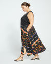 Palma Cupro Skirt - Midnight Ikat Image Thumbnmail #3