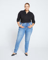 Joni High Rise Curve Slim Leg Jeans 32 Inch - Bright Indigo Image Thumbnmail #2