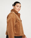 Parker Teddy-Lined Corduroy Jacket - Foie Gras Image Thumbnmail #3