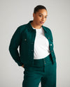 Kelsey Denim Jacket - Verdant Green Image Thumbnmail #3