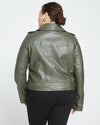 Leeron Leather Moto Jacket - Camo Image Thumbnmail #4