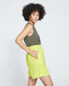 Juniper Linen Easy Pull-On Shorts - Bright Melon Image Thumbnmail #3