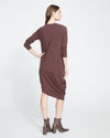 Iconic Long Sleeve V-Neck Geneva Dress - Brulee Image Thumbnmail #4