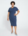 Mary Double Luxe Dress - Deep Storm Image Thumbnmail #2