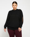 Beals Merino Cut-Out Sweater - Black Image Thumbnmail #2