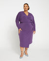 New Standard Jersey Wrap Dress - Potion Purple Image Thumbnmail #1
