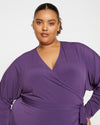New Standard Jersey Wrap Dress - Potion Purple Image Thumbnmail #2