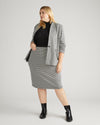 Danube Ponte Skirt - Black/White Houndstooth Image Thumbnmail #1