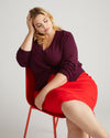 Danube Ponte Skirt - Vermilion Red Image Thumbnmail #1