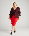 Danube Ponte Skirt - Vermilion Red Image Thumbnmail #2