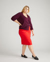 Danube Ponte Skirt - Vermilion Red Image Thumbnmail #3