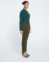 Seine Skinny Ponte Pants - Evening Forest Image Thumbnmail #3