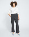Pull On Bootcut Ponte Pants - Charcoal Image Thumbnmail #1