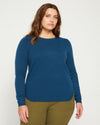 Raquette Cashmere Sweater - Ocean Swell Image Thumbnmail #2