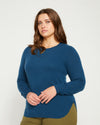Raquette Cashmere Sweater - Ocean Swell Image Thumbnmail #3