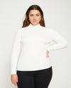 Cool Knit Mockneck Sweater - Cream Image Thumbnmail #2